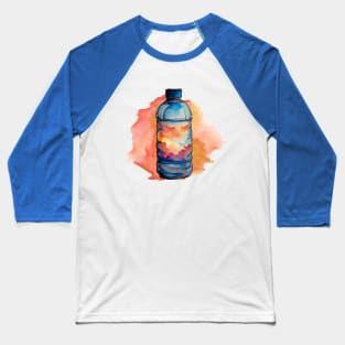 Watercolor water bottle Baseball T-Shirt